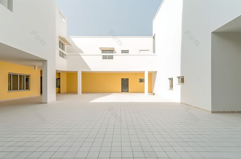 厂区办公楼空地广场建筑背景,高清,摄影图,摄影图片,图片大全,摄影图免费下载